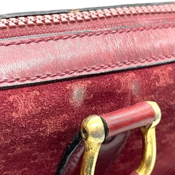 Celine Vintage 80s Diffusion Monogram Satchel Bag – Made in Italy - Picture 15 of 16